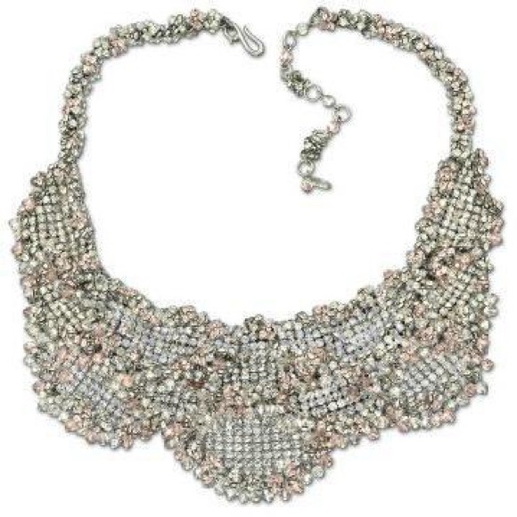 Rare Authentic Swarovski Mesh Champagne Necklace. - Picture 1 of 14